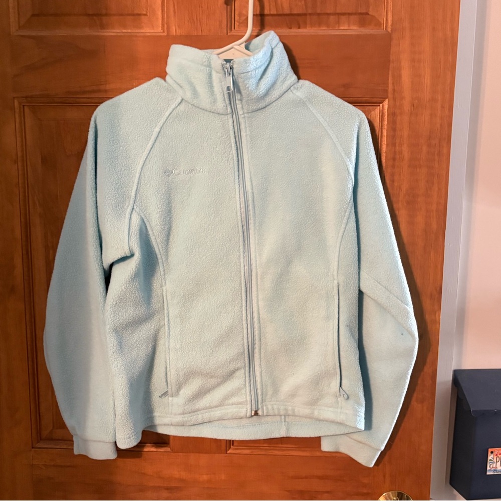 Columbia Soft Sky Blue Fleece Jacket